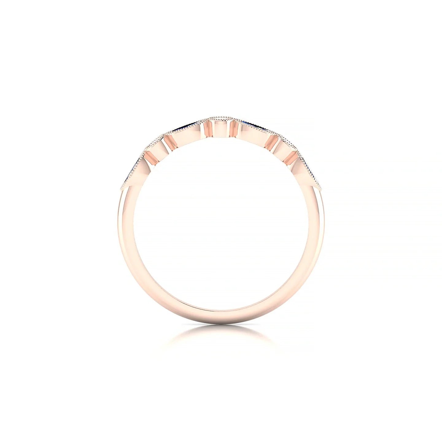 Finesse | 18k Rose Gold 4 x 2 mm Marquise Sapphire Ring