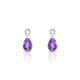 Flicker | Boucles d'oreilles Améthyste Poire