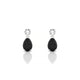 Flicker | Pear Black Diamond Earrings