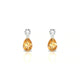 Flicker | Pear Citrine Earrings