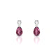 Flicker | Boucles d'oreilles Rhodolite Poire