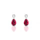 Flicker | Boucles d'oreilles Rubis Poire