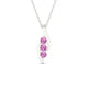 Flow | Pendentif Saphir Rose Rond