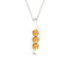 Flow | Round Citrine Pendant