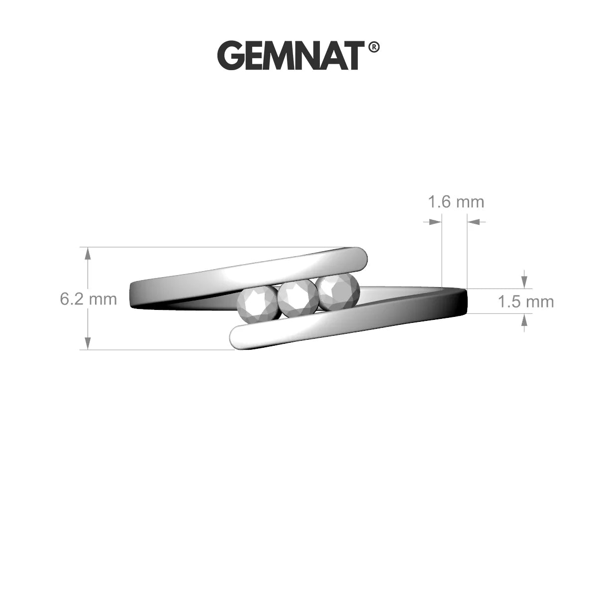 Flow | 18k Yellow Gold 2.5 mm Round Diamond Ring