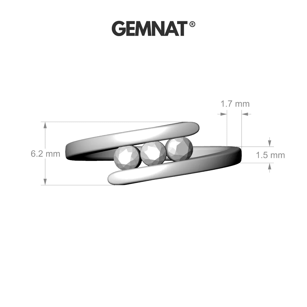 Flow | 18k Yellow Gold 3 mm Round Diamond Ring