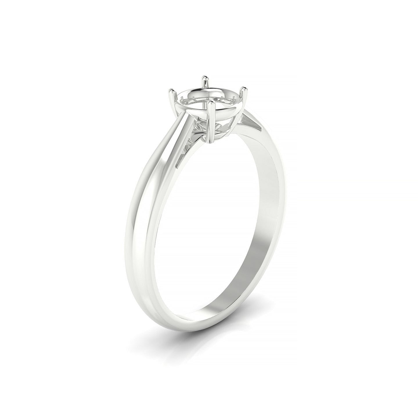 Forever Round 1-1.99 ct | 18k White Gold Solitaire Ring