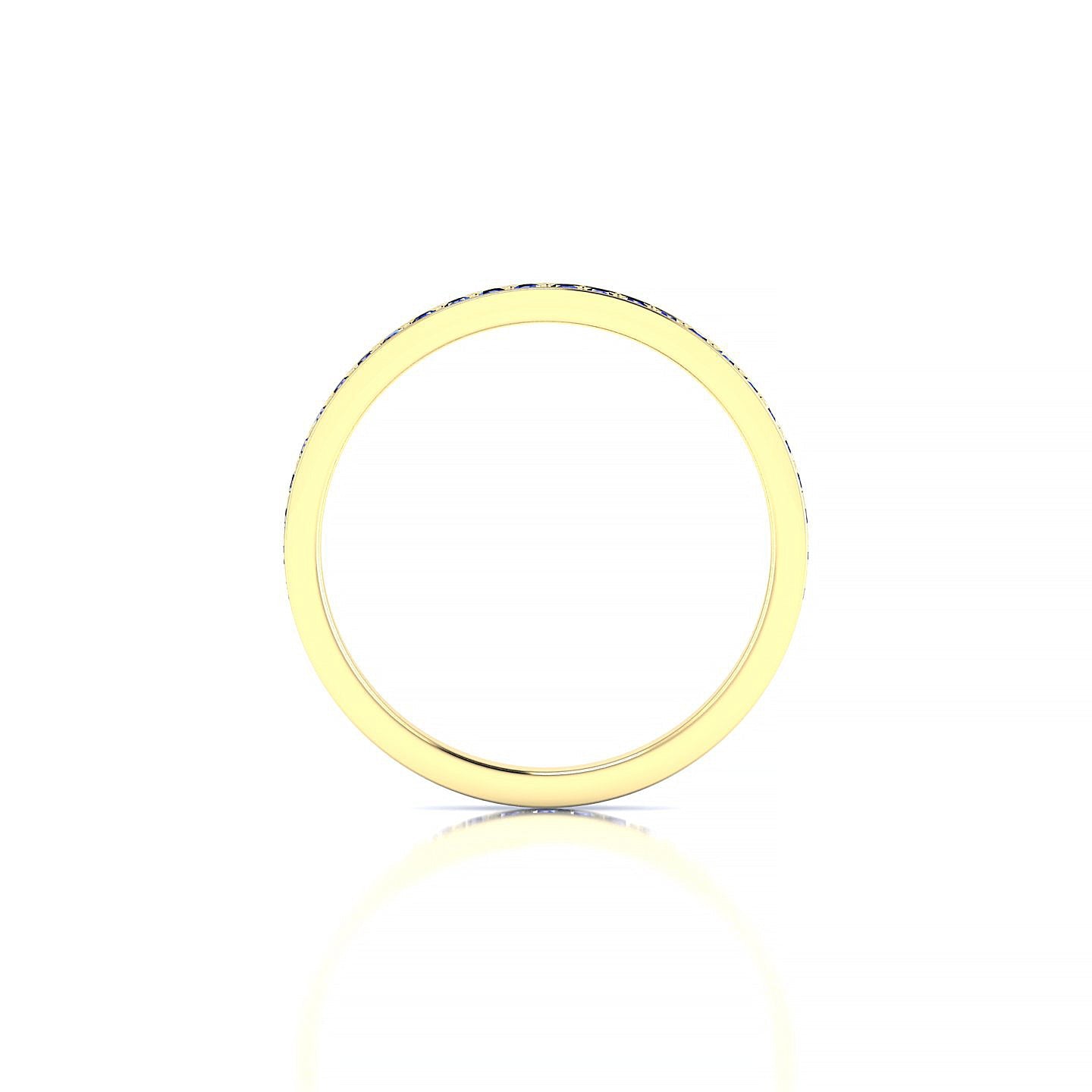 Fusion | 18k Yellow Gold 1.3 mm Round Sapphire Ring