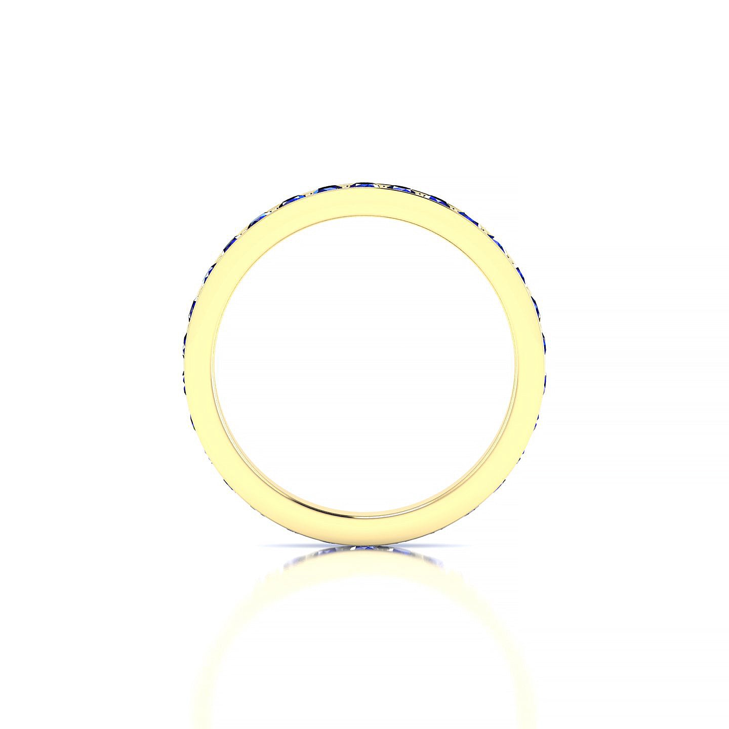 Fusion | 18k Yellow Gold 2 mm Round Sapphire Ring
