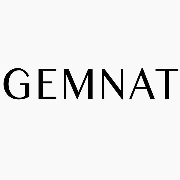 GEMNAT logo in simple black uppercase letters on a white background, representing a luxury jewelry brand.