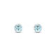Glow | Boucles d'oreilles Aigue-marine Ronde