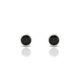Glow | Boucles d'oreilles Diamant Noir Rond
