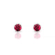Glow | Boucles d'oreilles Rubis Rond