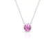 Glow | Round Pink Sapphire Pendant