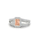 Grace | Bague Morganite Émeraude