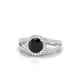 Grace | Round Black Diamond Ring