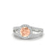 Grace | Bague Morganite Ronde