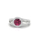 Grace | Round Rhodolite Ring