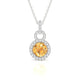 Haven | Round Citrine Pendant