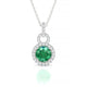 Haven | Round Emerald Pendant