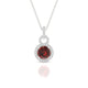 Haven | Pendentif Grenat Rond