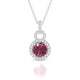 Haven | Round Rhodolite Pendant