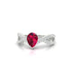 Haze | Pear Ruby Ring