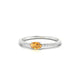 Horizon | Oval Citrine Ring