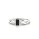 Interlude | Bague Diamant Noir Émeraude
