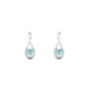 Loop | Round Aquamarine Earrings