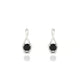 Loop | Round Black Diamond Earrings