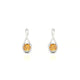 Loop | Boucles d'oreilles Citrine Ronde