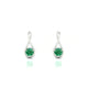 Loop | Boucles d'oreilles Émeraude Ronde