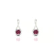 Loop | Round Rhodolite Earrings