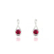 Loop | Boucles d'oreilles Rubis Rond