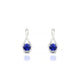 Loop | Boucles d'oreilles Saphir Rond