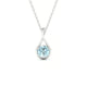 Loop | Round Aquamarine Pendant