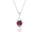 Loop | Round Rhodolite Pendant