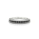 Lustre | Bague Diamant Noir Rond