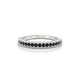 Lustre | Round Black Diamond & Diamond Ring