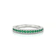 Lustre | Round Emerald & Diamond Ring