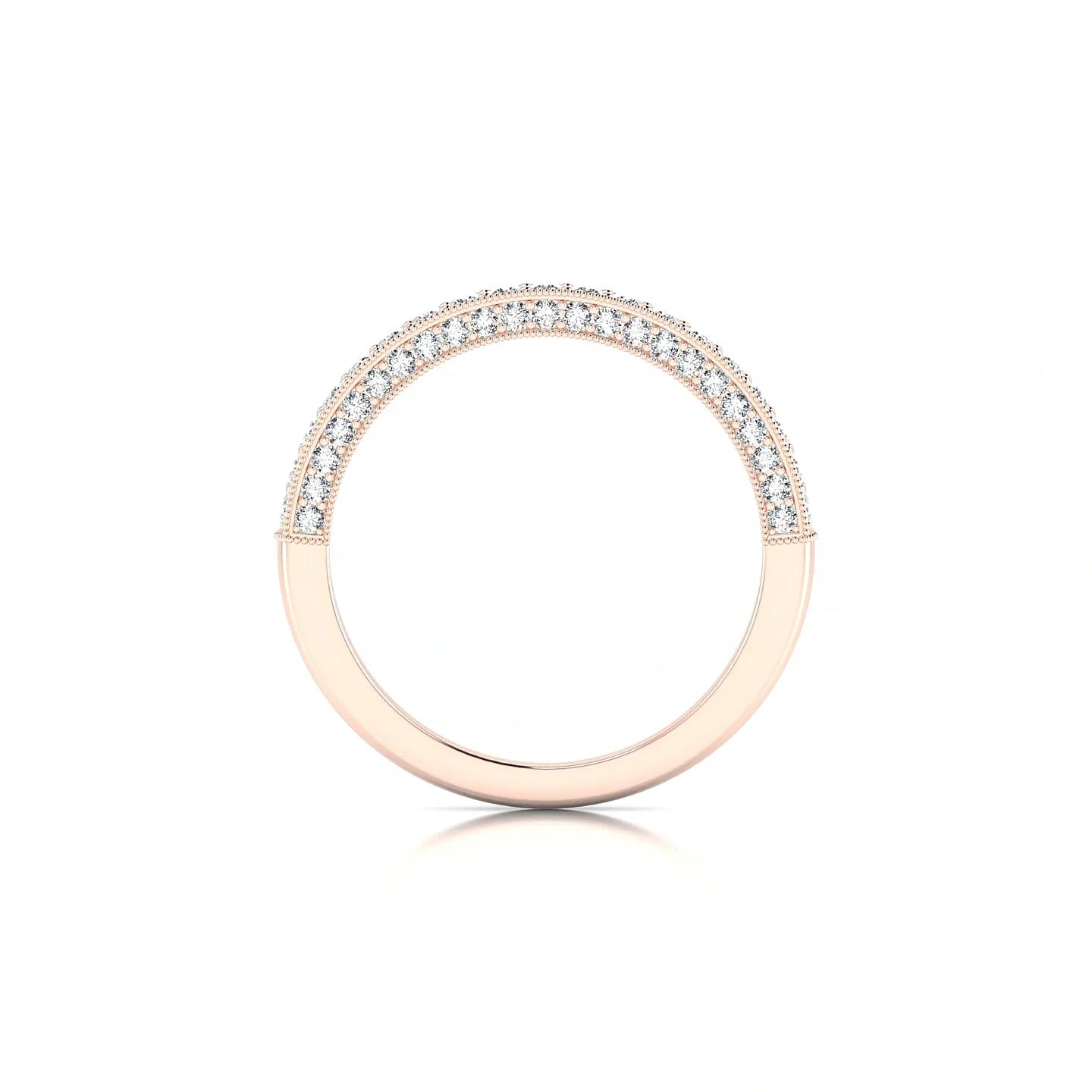 Lustre | 18k Rose Gold 1.5 mm Round Diamond Ring