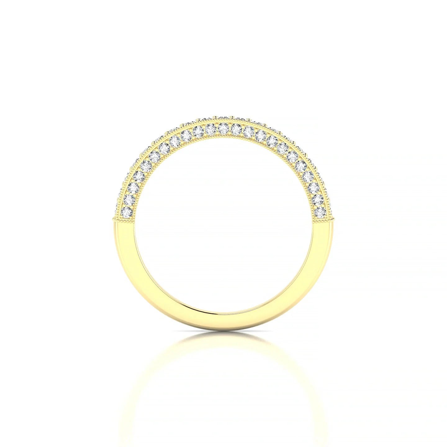 Lustre | 18k Yellow Gold 1.5 mm Round Diamond Ring
