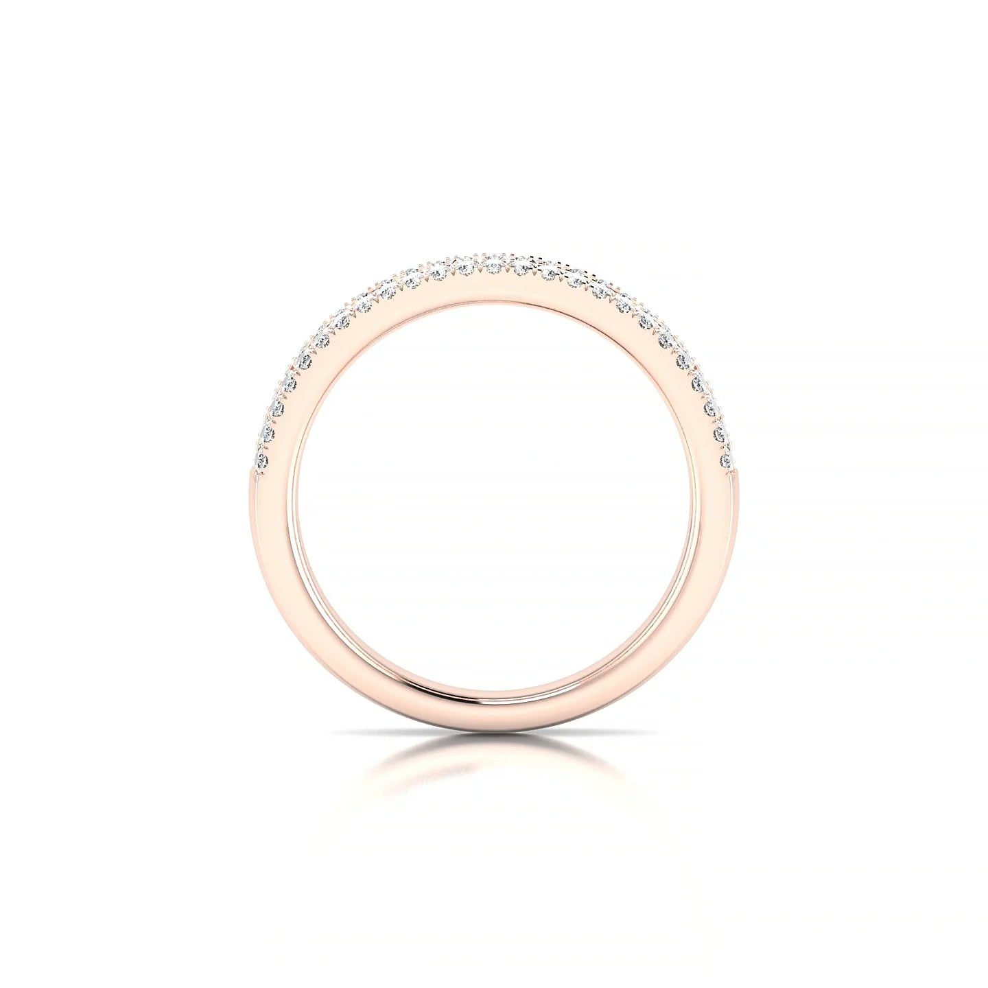 Majesty | 18k Rose Gold 2 mm Princess Diamond Ring
