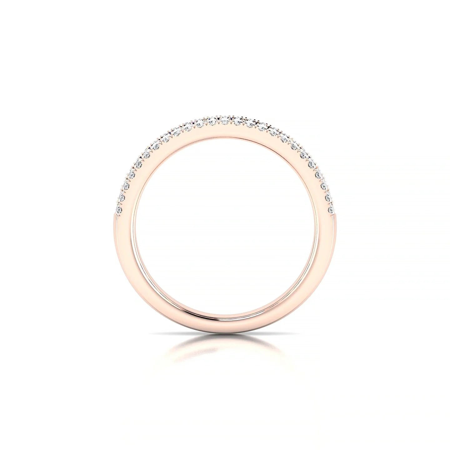 Majesty | 18k Rose Gold 2 mm Princess Sapphire Ring