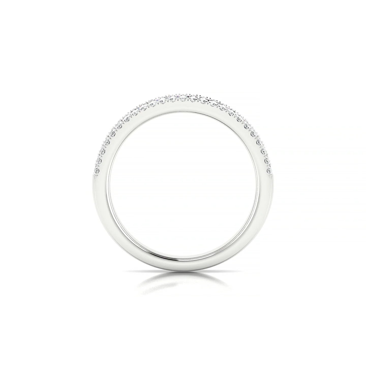 Majesty | 18k White Gold 2 mm Princess Pink Sapphire Ring