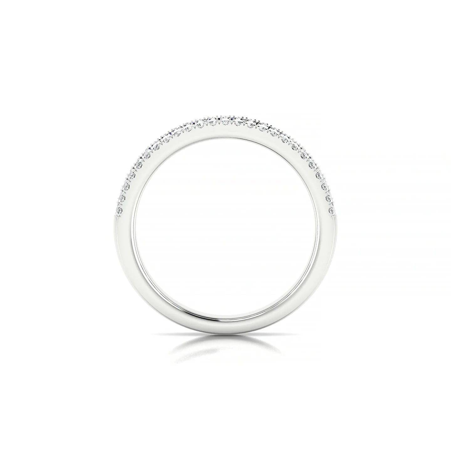 Majesty | 18k White Gold 2 mm Princess Sapphire Ring