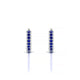 Mira | Boucles d'oreilles Créoles Saphir & Diamant Rond