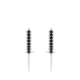 Mira | Boucles d'oreilles Créoles Diamant Noir & Diamant Rond