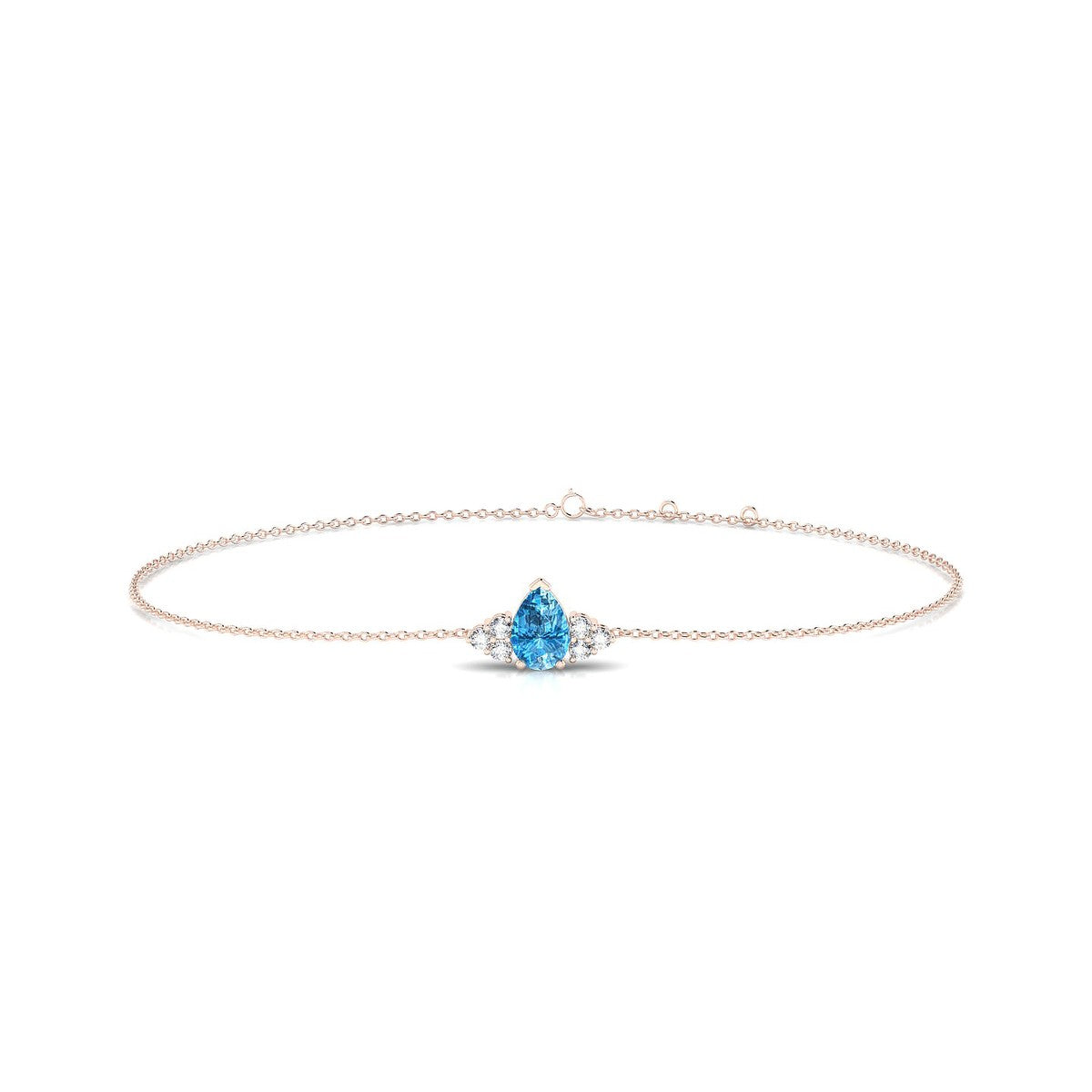 Mirage | 18k Rose Gold 6 x 4 mm Pear Topaz Bracelet